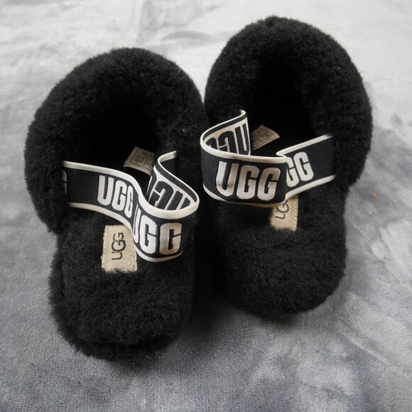 UGG Fluff Yeah Slide Shoes Womens Size 9 Sheepskin Sandal Slippers Fuzzy Cozy - Picture 4 of 9